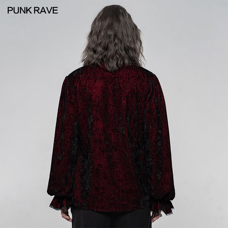 WY-1266CCM Velvet gothic shirt