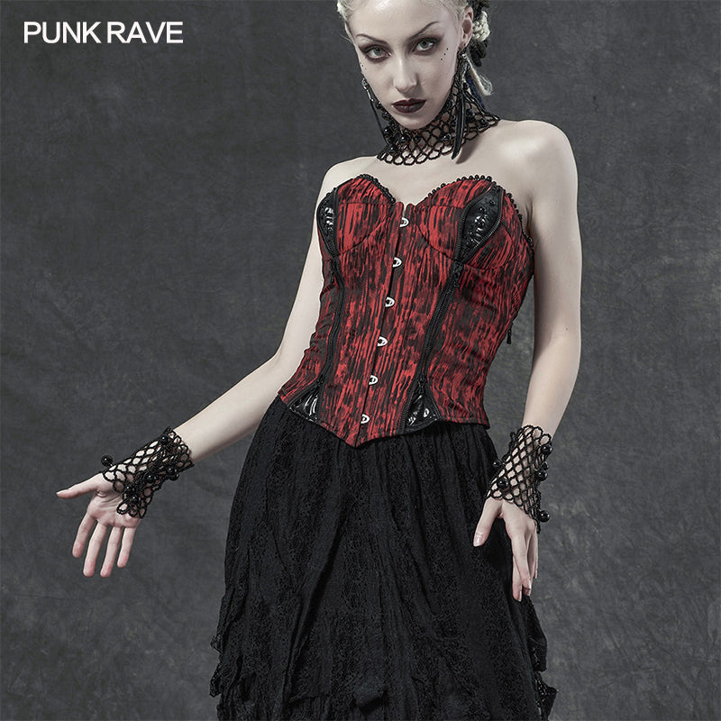 WS-410SSF Gothic gorgeous pearl sleeves and collar three-piece set
