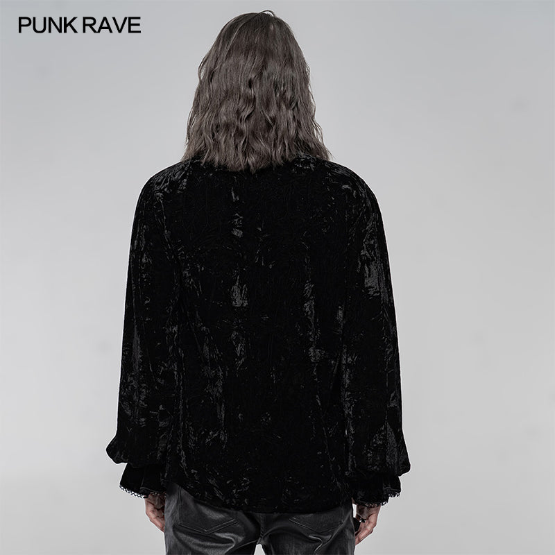 WY-1266CCM Velvet gothic shirt