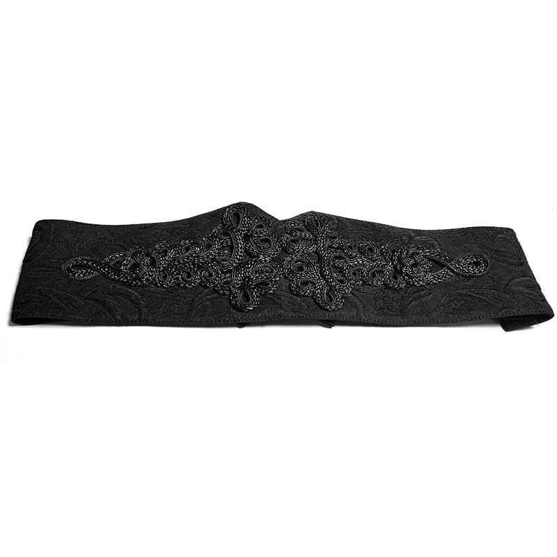 S-188 Big Plate Velvet Button Noble Temperament Gothic Corset