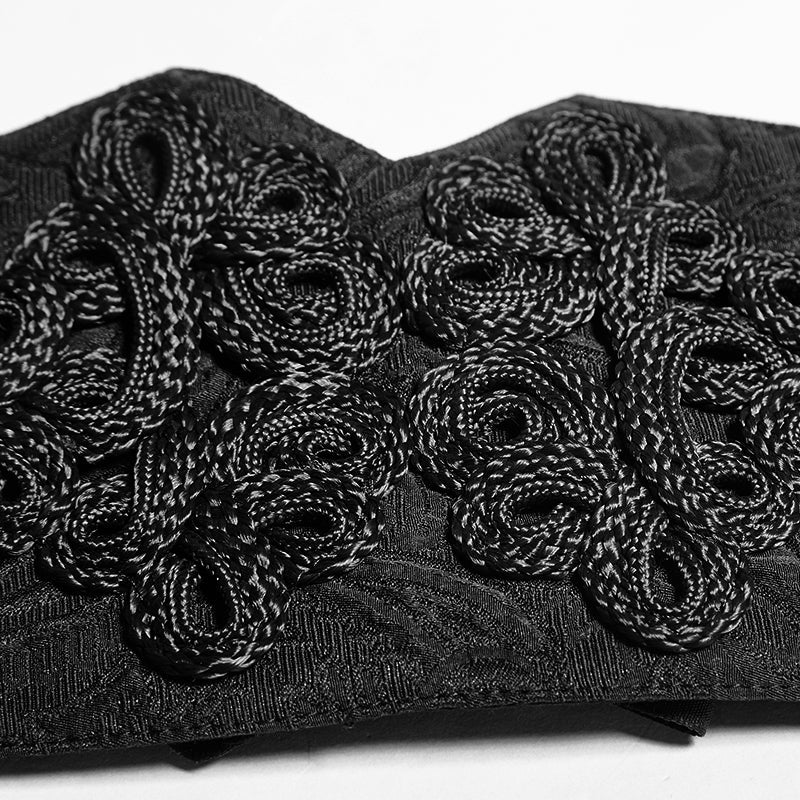 S-188 Big Plate Velvet Button Noble Temperament Gothic Corset