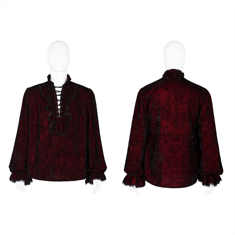 WY-1266CCM Velvet gothic shirt