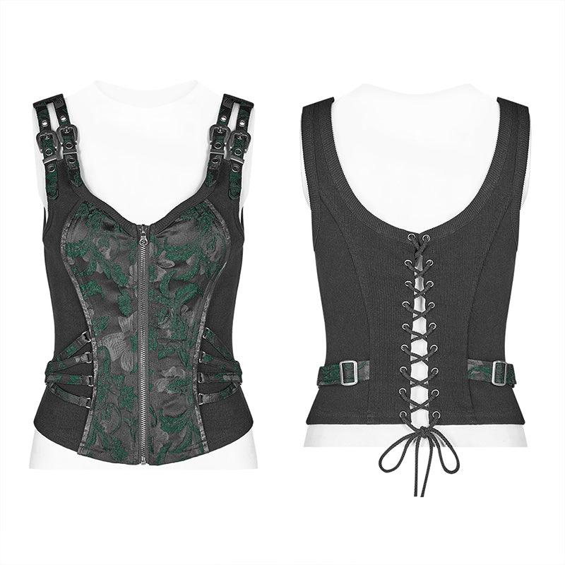 Punk Rave WY-1037MJF Popular Steampunk Women Waistcoat