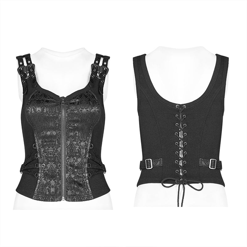 Punk Rave WY-1037MJF Popular Steampunk Women Waistcoat