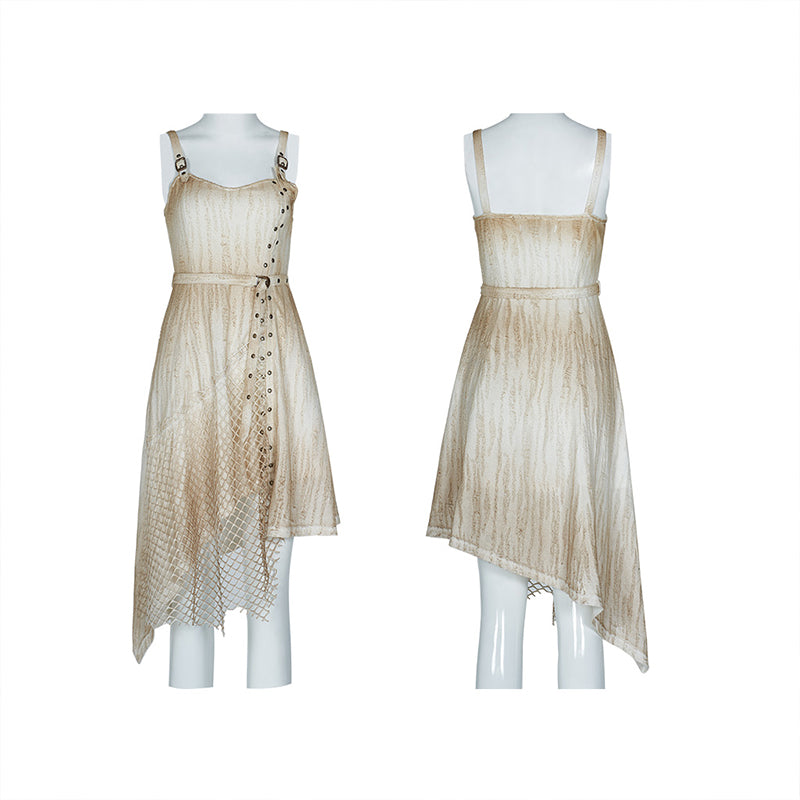 WQ-505LQF Steampunk old technique strap dresses