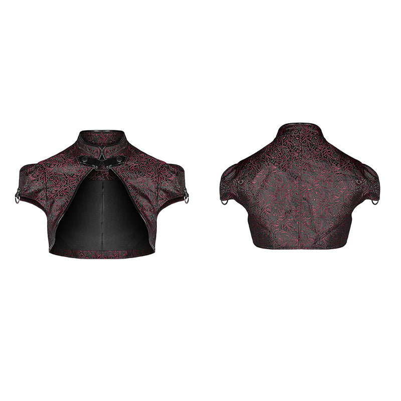 WY-1124XDF Chinese style bloody jacquard jacket
