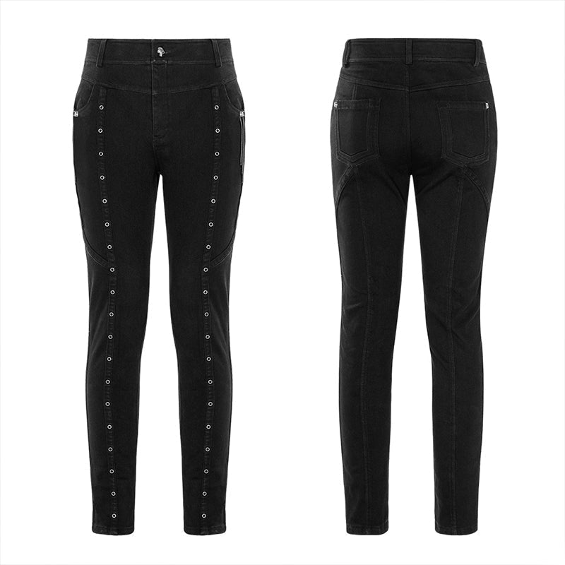 WK-435XCM Thickened Punk Simple Trousers
