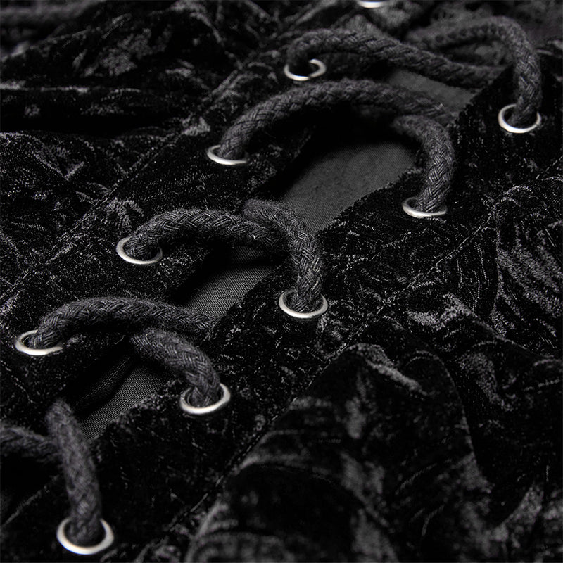 WY-1266CCM Velvet gothic shirt