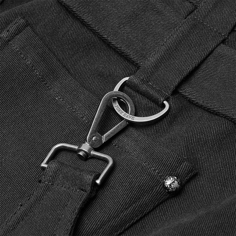 WK-433XCM Punk Personality Elastic Trousers