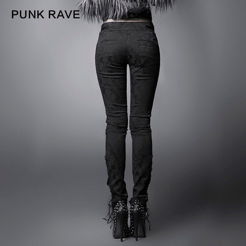 K-164 Decorative Pattern For Fashion Ladies Gothic Pants