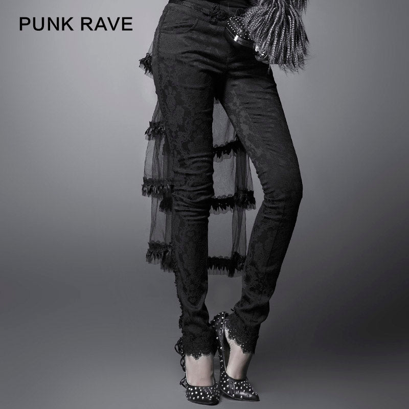 K-164 Decorative Pattern For Fashion Ladies Gothic Pants
