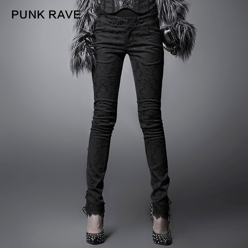 K-164 Decorative Pattern For Fashion Ladies Gothic Pants