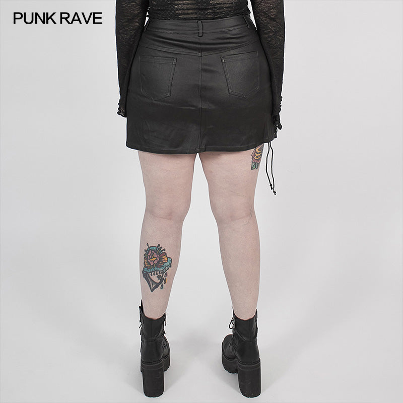 DQ-532BQF Irregular Steampunk  Half Skirt
