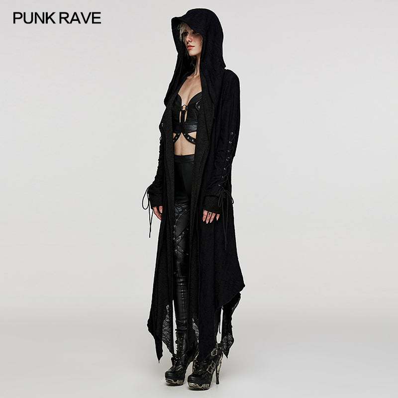 DY-1498ZCF Goth decadent layered long coat