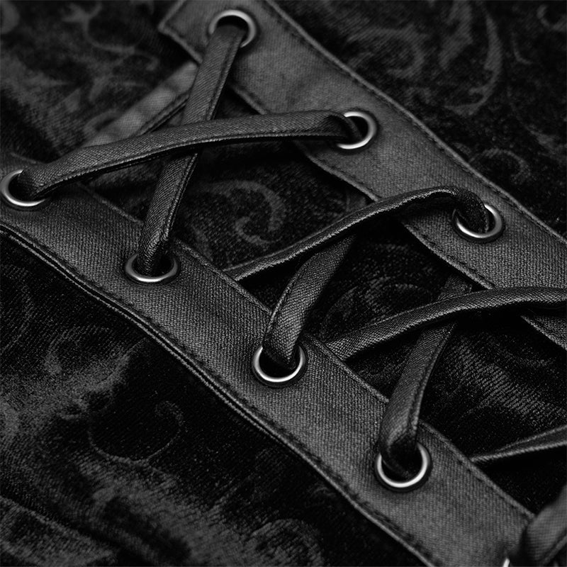 DK-454DQF Dark silhouette vase velvet Leggings