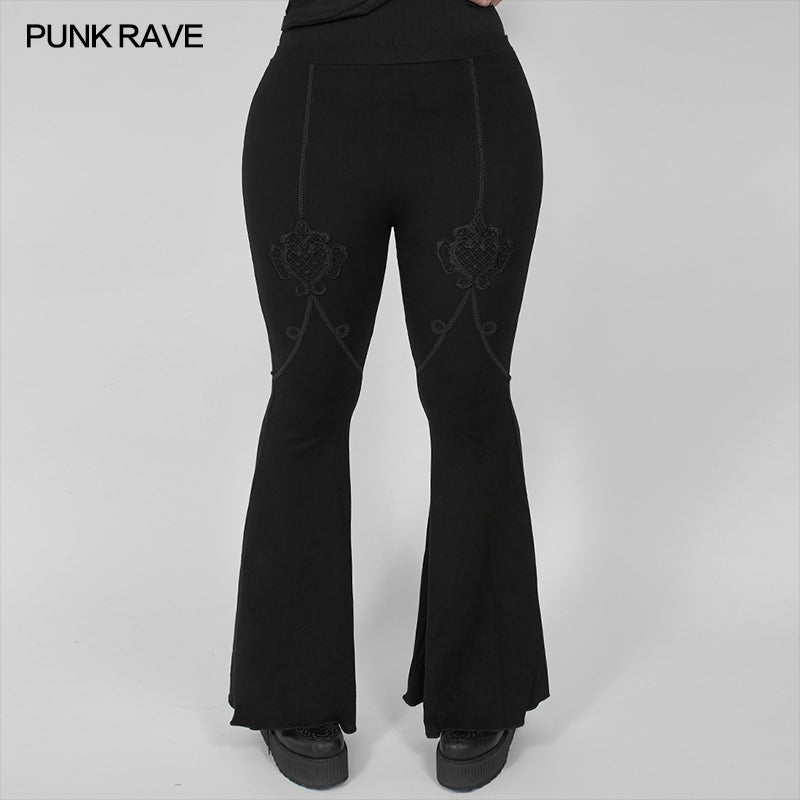 DK-457DQF Dark Goth flared pants