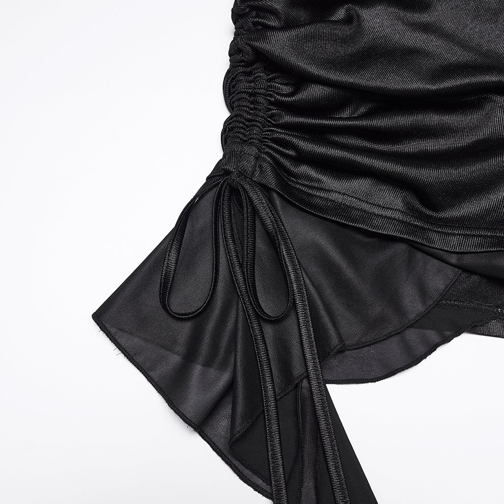 Post-apocalyptic drawstring waist chain shorts OK-802