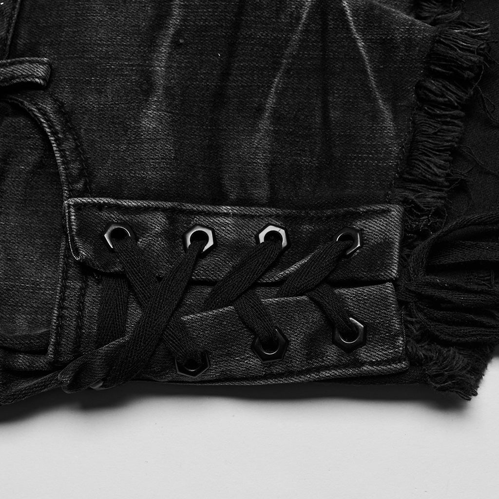 Punk denim shorts OPK-034