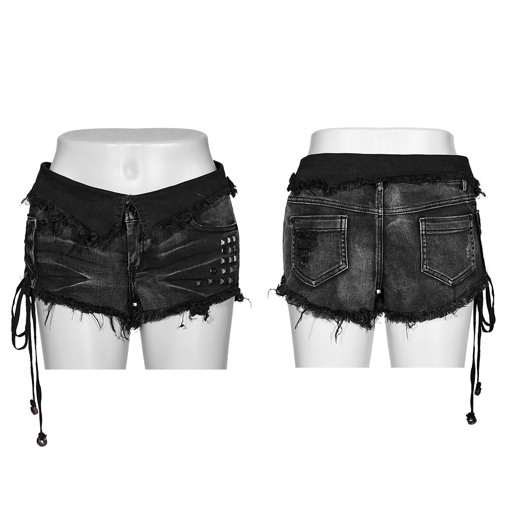 Punk denim shorts OPK-034