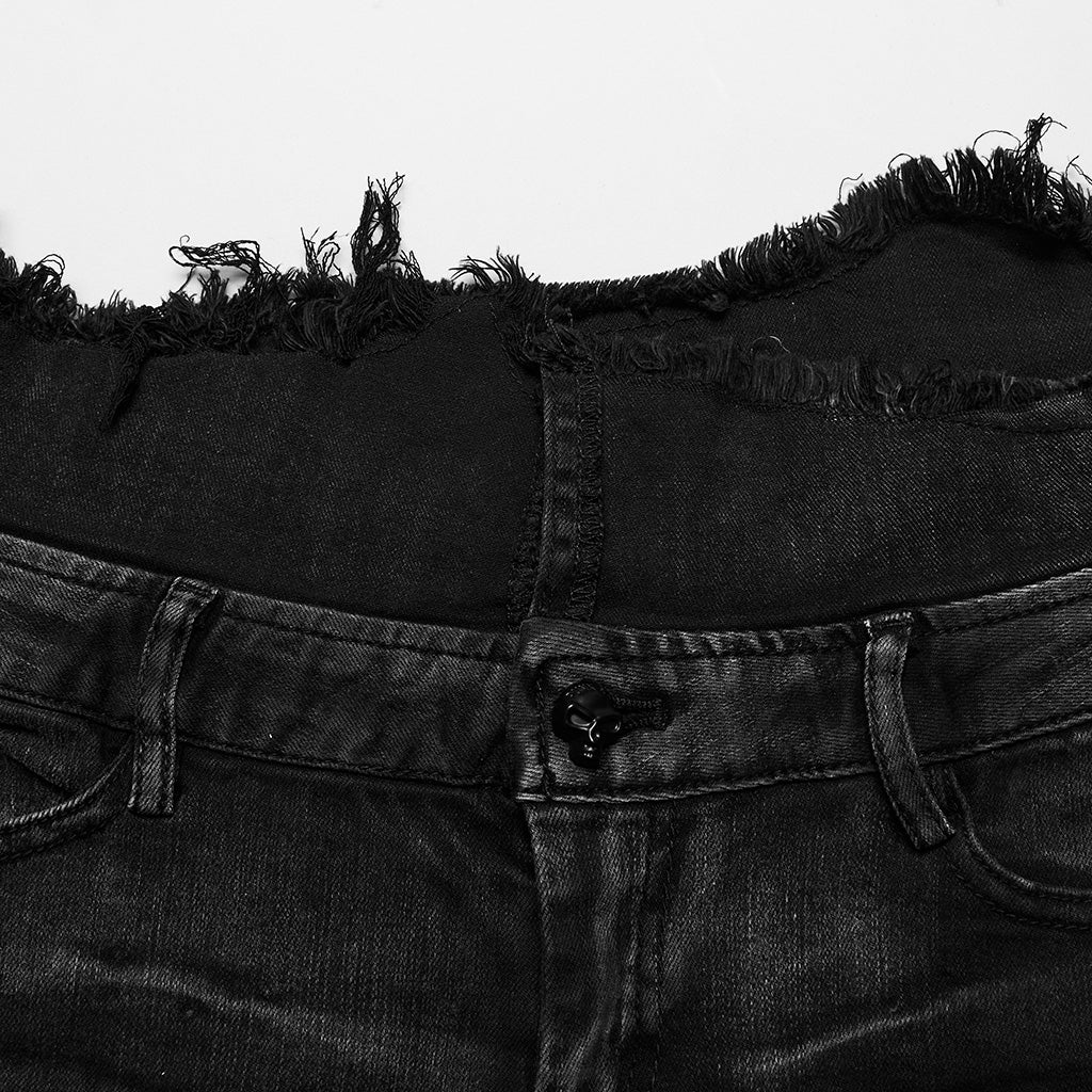 Punk denim shorts OPK-034