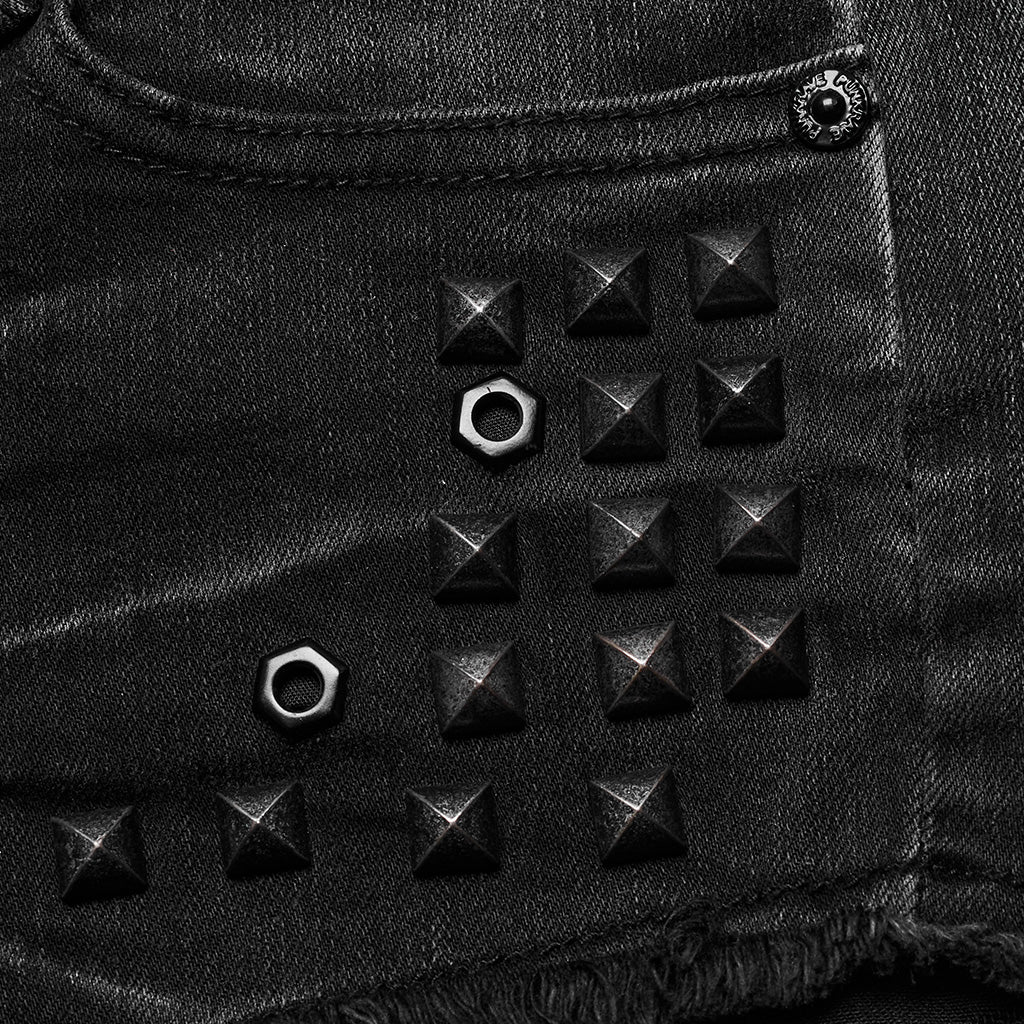 Punk denim shorts OPK-034