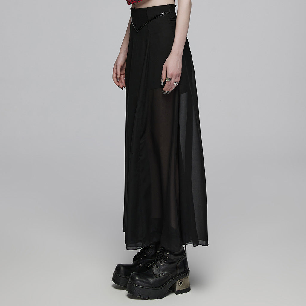 Flowing Chiffon Pant-Skirt OPQ-032DQF - Punk Rave Original Designer Clothing