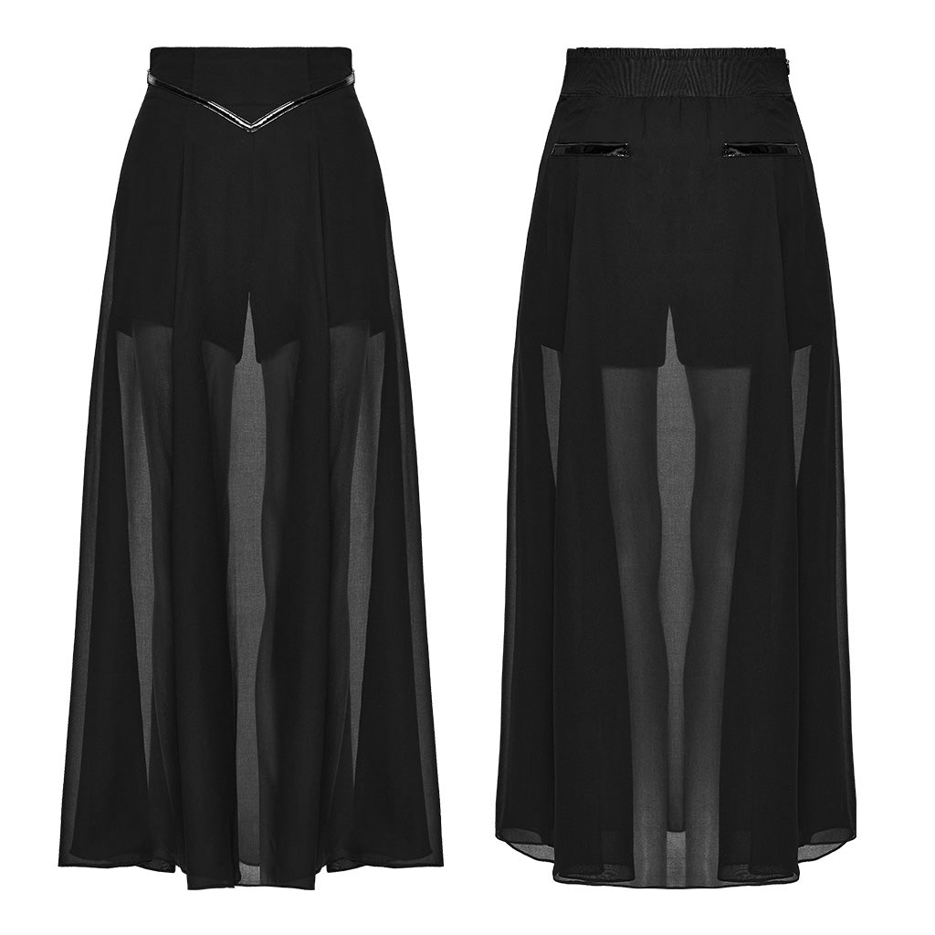 Flowing Chiffon Pant-Skirt OPQ-032DQF - Punk Rave Original Designer Clothing