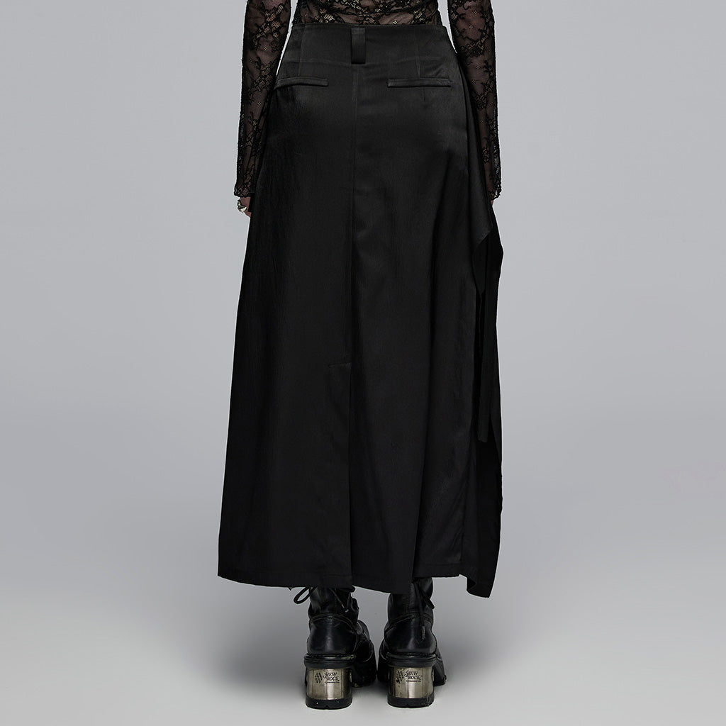 Cross strap mid waist long skirt OPQ-1431BQF - Punk Rave Original Designer Clothing