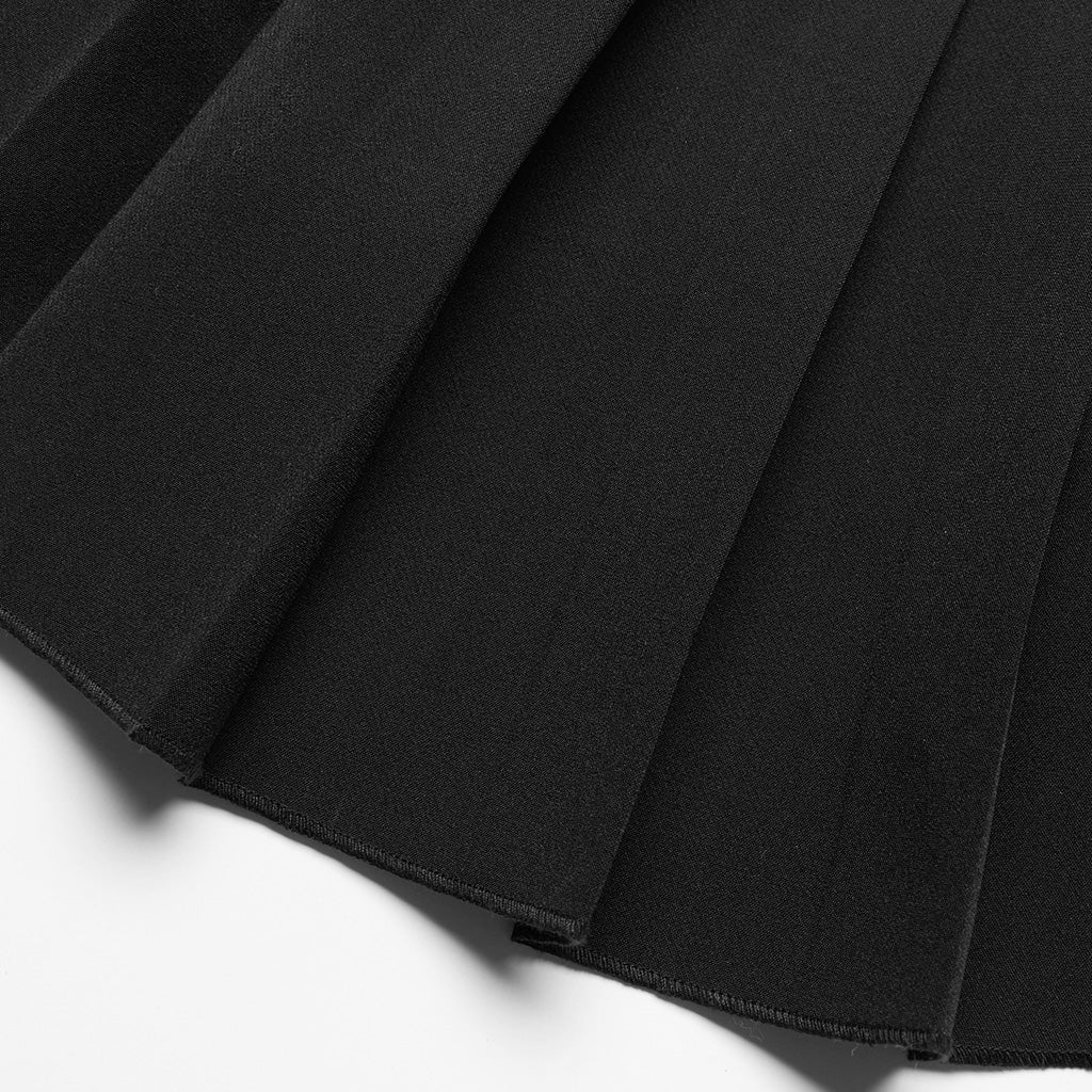 Fake two Plaid tied rope pleated half skirts OPQ-467