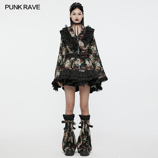 Sweet printed kimono set Q-114