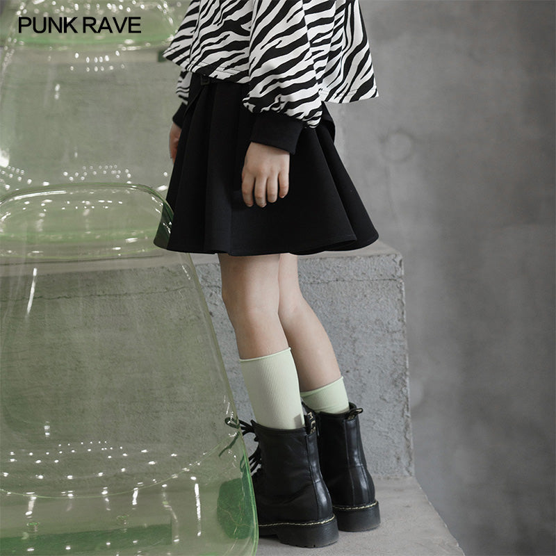 RQ-003BQ Punk waist-sealing pleated skirt