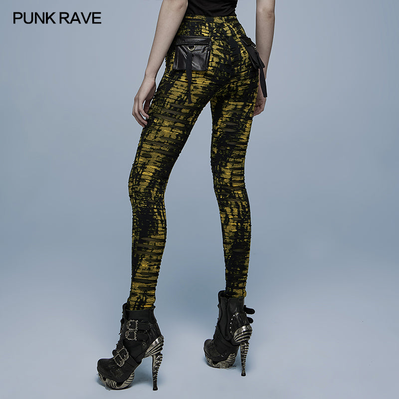 WK-492DQF Daily Gothic Ragged Leggings