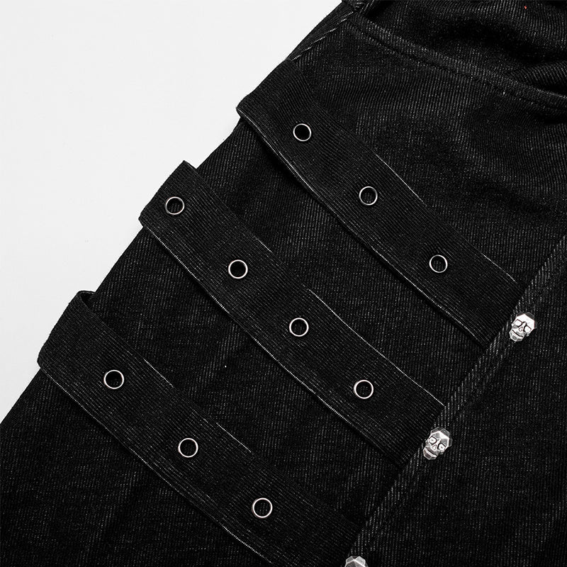 WK-520XCM Post-apocalyptic style loose crotch pants