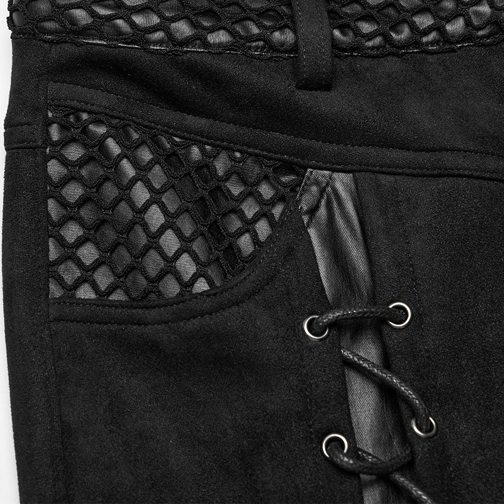 Punk segmentation splicing flared pants WK-572XCF - Punk Rave Original Designer Clothing