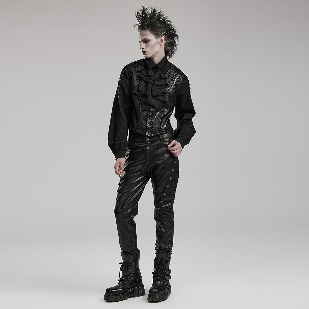 PUNK Gothic PU Pants WK-583PCM - Punk Rave Original Designer Clothing