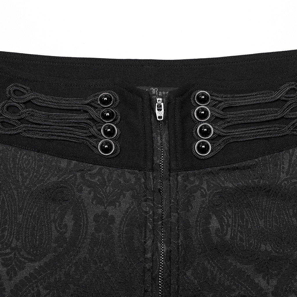 Goth jacquard men pants WK-589XCM - Punk Rave Original Designer Clothing