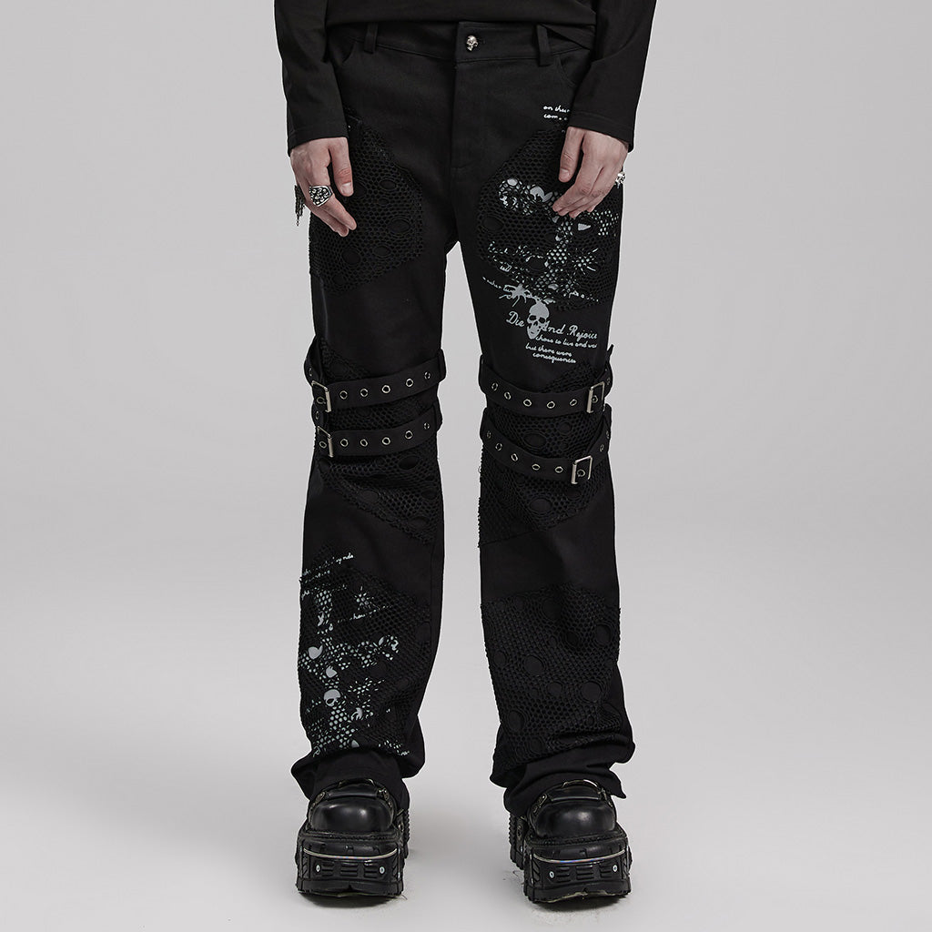 Punk printed trousers WK-590XCM - Punk Rave Original Designer Clothing