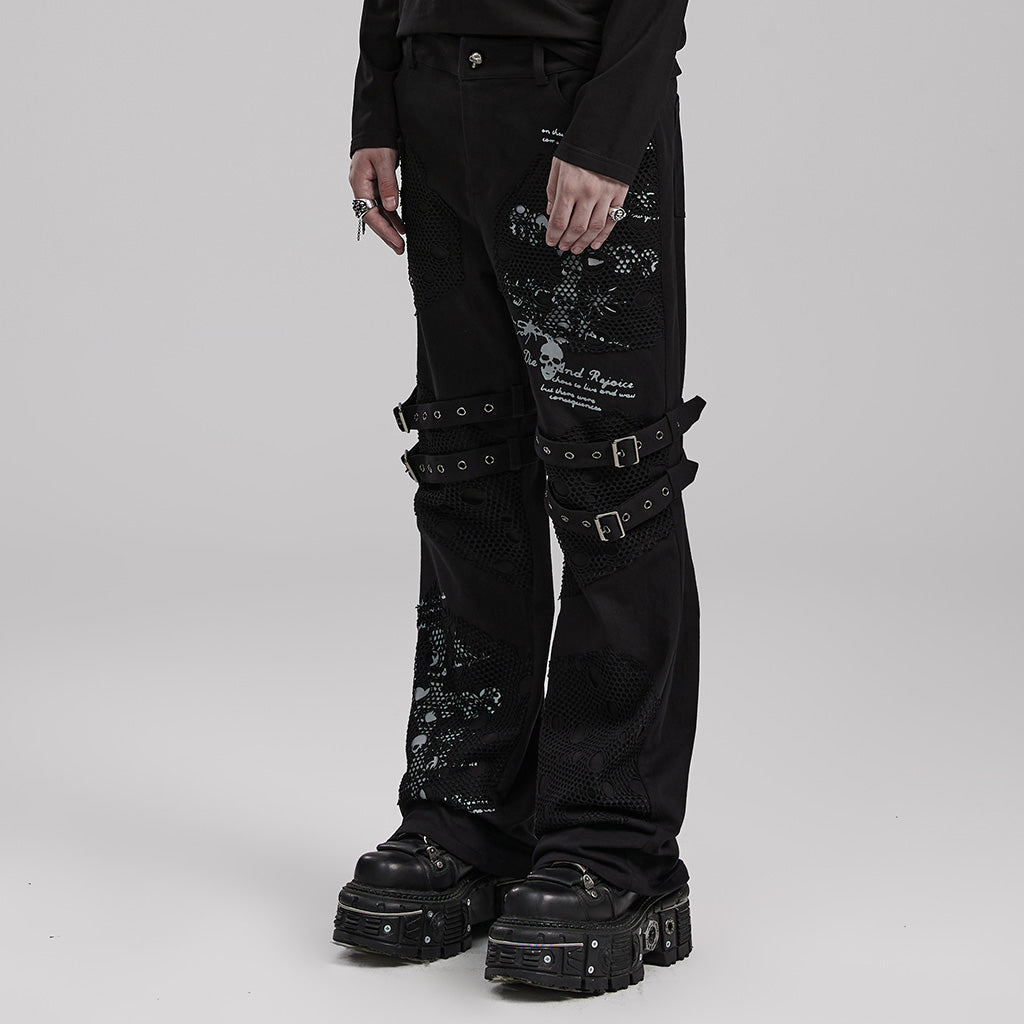 Punk printed trousers WK-590XCM - Punk Rave Original Designer Clothing