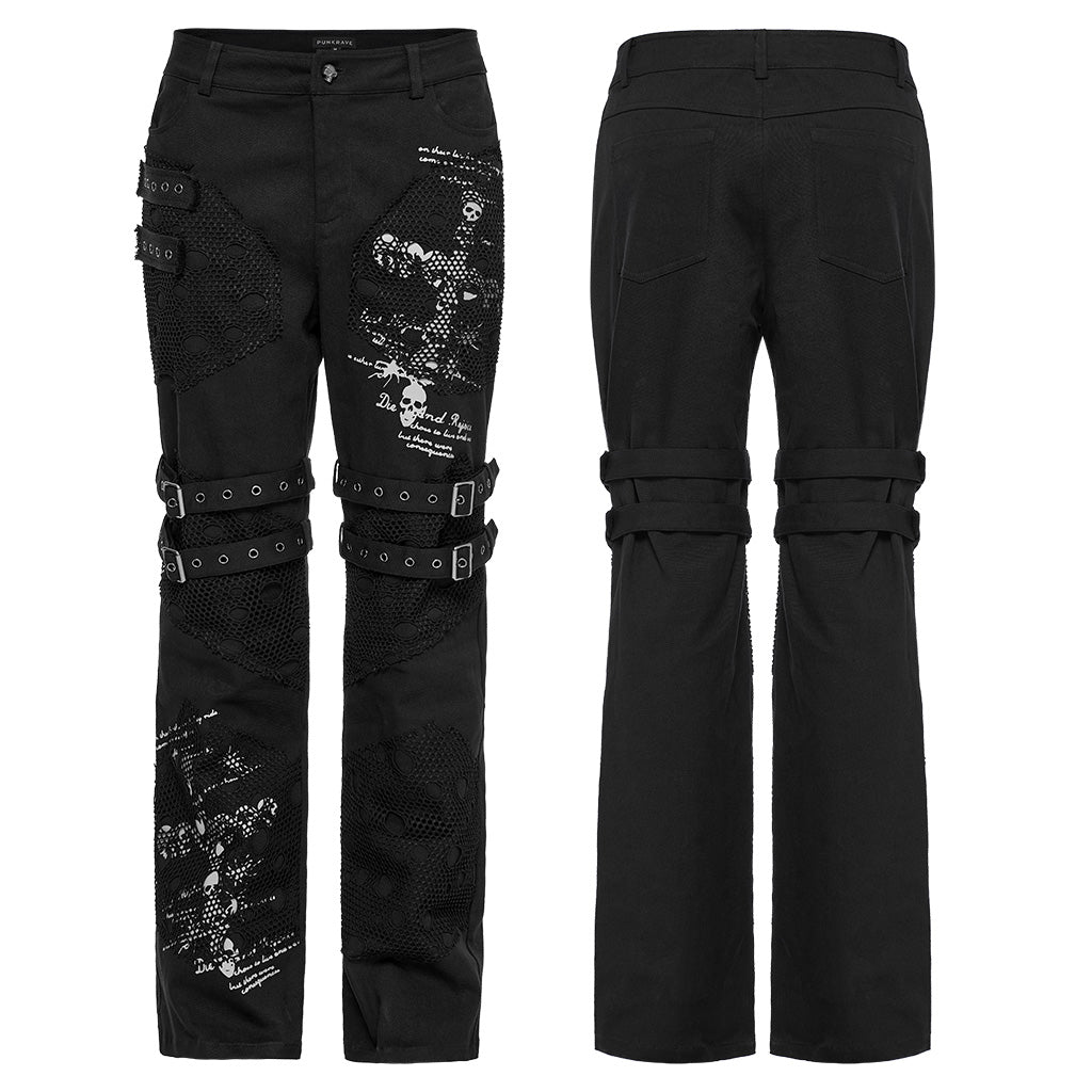 Punk printed trousers WK-590XCM - Punk Rave Original Designer Clothing