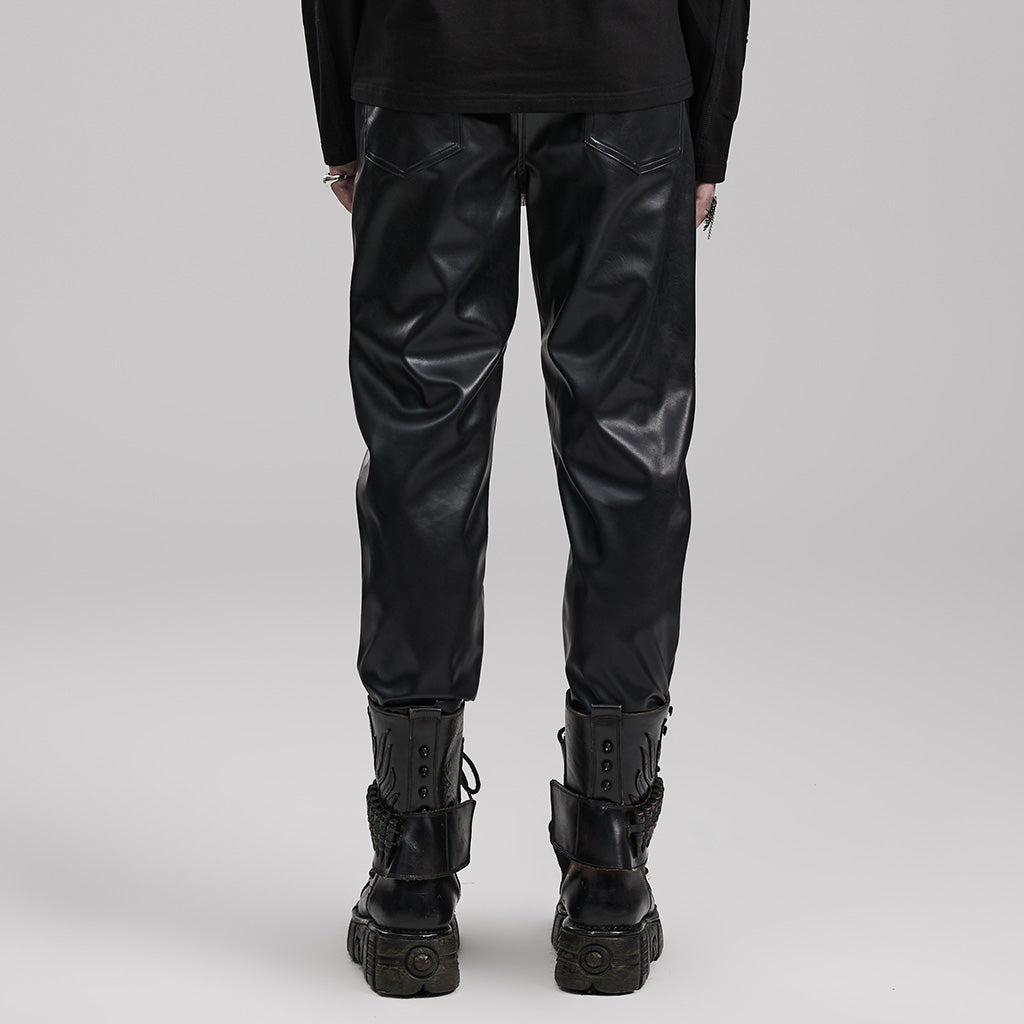 Punk faux leather pants WK-598PCM - Punk Rave Original Designer Clothing