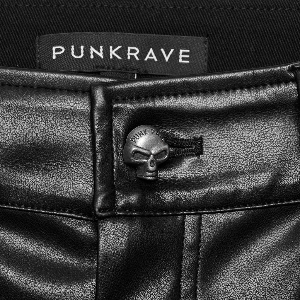 Punk faux leather pants WK-598PCM