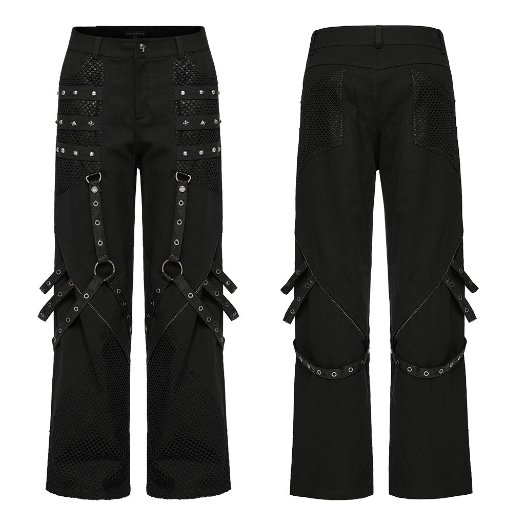 Punk wide leg trousers WK-602XCM - Punk Rave Original Designer Clothing