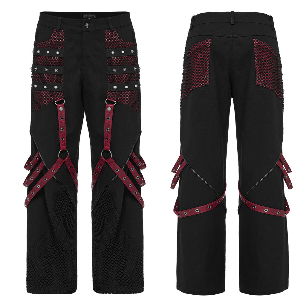 Punk wide leg trousers WK-602XCM - Punk Rave Original Designer Clothing