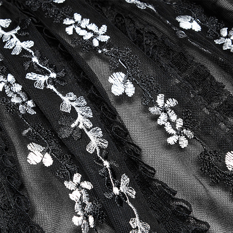 WLQ-100BQF Lolita lovely embroidered skirt