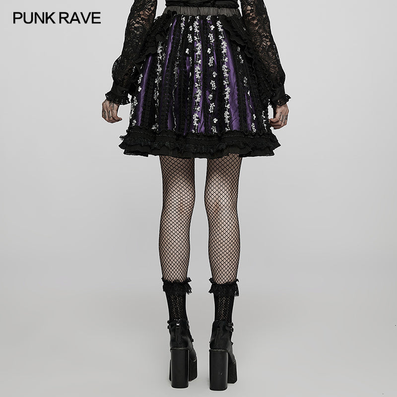 WLQ-100BQF Lolita lovely embroidered skirt
