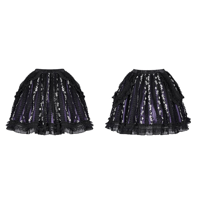 WLQ-100BQF Lolita lovely embroidered skirt