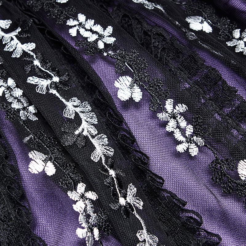 WLQ-100BQF Lolita lovely embroidered skirt