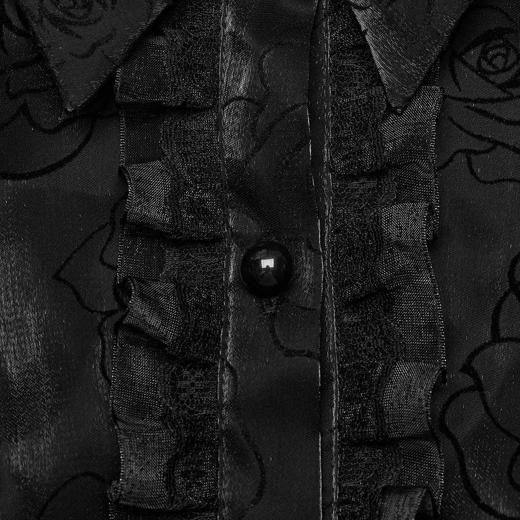 LOLITA patterned flared sleeves shirt WLY-104XCF