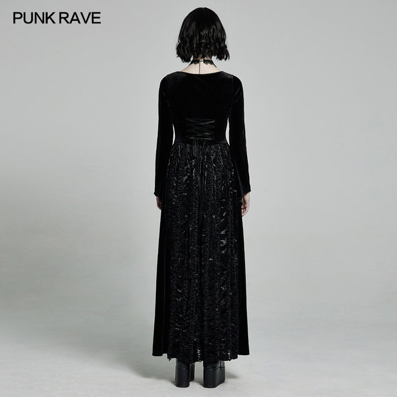 WQ-513LQF Dark long dress