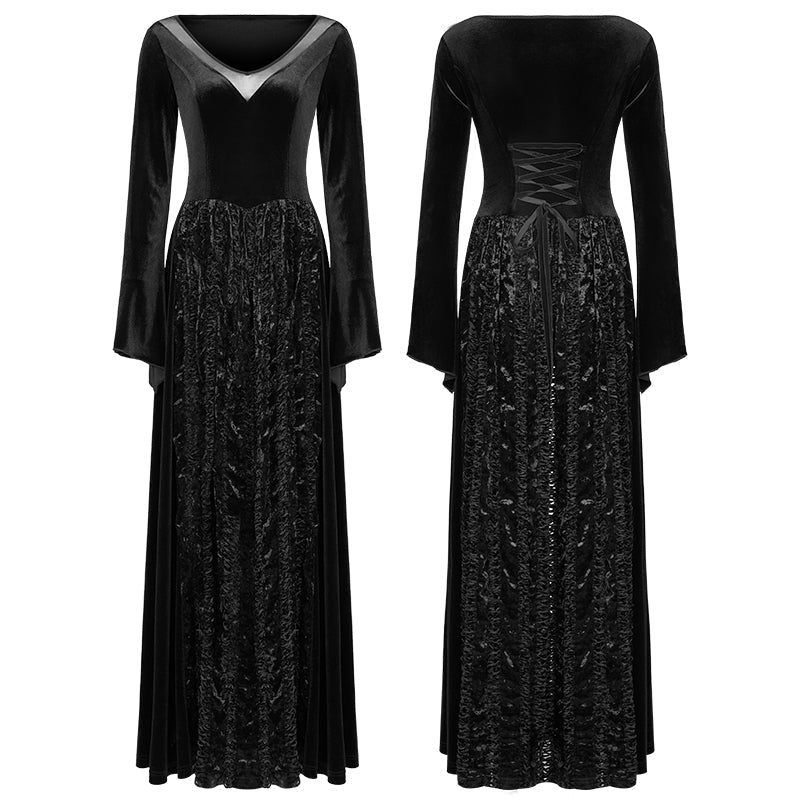 WQ-513LQF Dark long dress